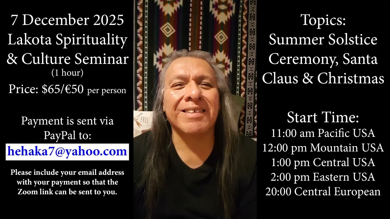 Семинар по духовности племени Лакота, 7 декабря 2025 г. Информация 