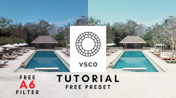 VSCO Filter: Free Preset | Photo Editing Tutorial (2020)