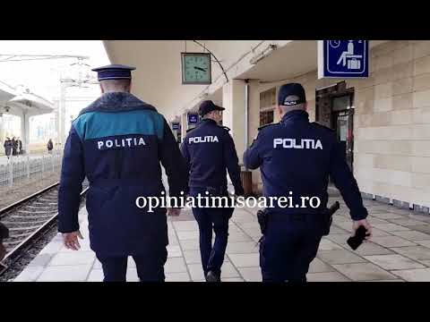 Politistii scotocesc Gara de Nord din Timisoara in cautarea barbatului care a jefuit o bijuterie