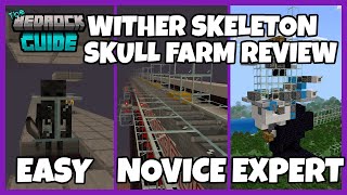 Minecraft Bedrock Wither Skeleton Skull Farm - Review