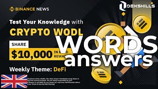 Binance Crypto Wodl Game Words Answers