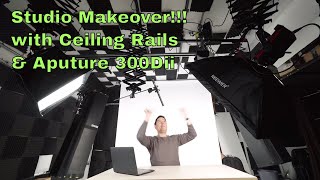 Garage Studio Ceiling Rail and Aputure 300DII Makeover!