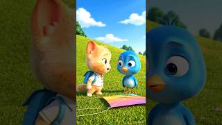 Helping Friends Makes the Day Brighter 😍❤️‍🩹.#cartoon #animation #cute #animal #kidsfriendly #cat