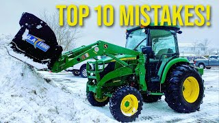 TOP 10 SNOW REMOVAL MISTAKES TRACTOR OWNERS MAKE ❄‍