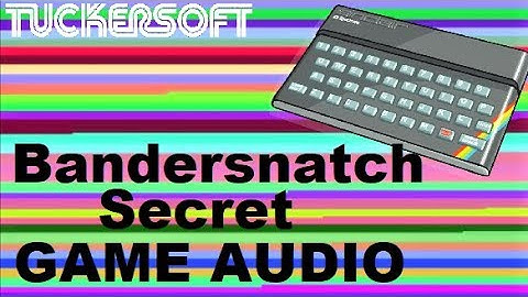Bandersnatch Game Cassette Audio - Sinclair ZX Spectrum - Black Mirror