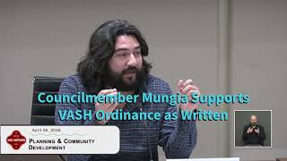 SA Councilmember Mungia Supports VASH Ordinance as Written