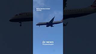 Storm Amy causes plane to divert just before landing at Belfast Airport