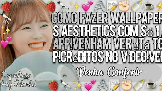 {💕📝}Como Fazer Wallpapers Aesthetics Com Só 1 App!{💕📝} screenshot 3