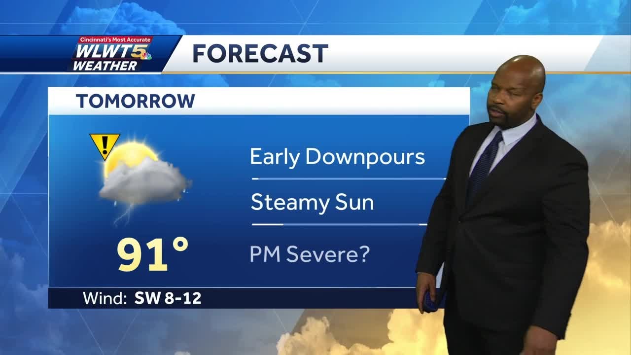 Chance for strong to severe storms through Friday - YouTube