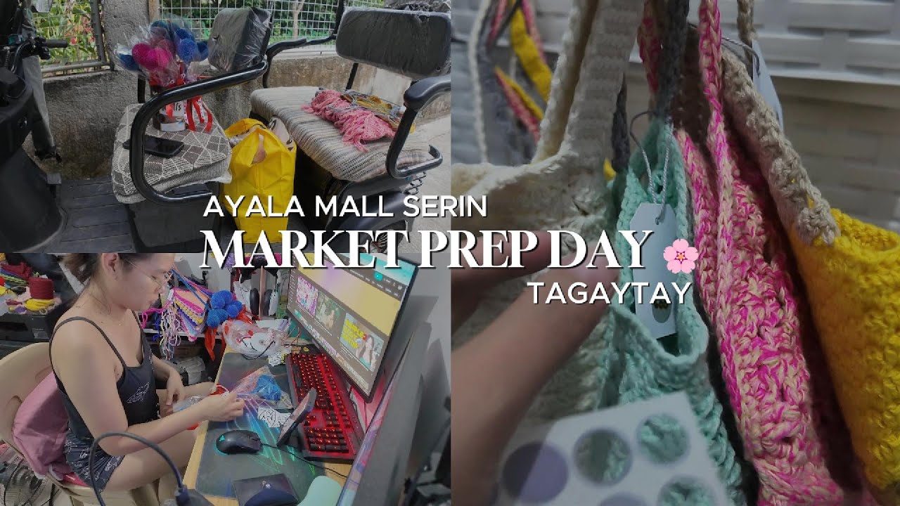 Crochet Market Prep | Wrapping, Pricing & Packing - PapiTofi Vlogs