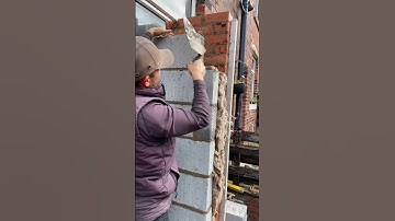 Block wall job #constructionchannel #bricklaying #building