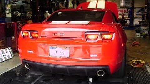 Corsa and Kooks long tube headers on 2010 SS Camaro