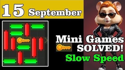 15 September Mini Game Puzzle and Daily Cipher Hamster Kombat | Solve 100% Mini Game Puzzle #shorts