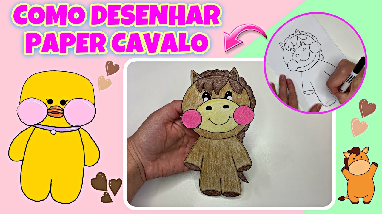 ❤️Como fazer um cavalo de tróia de papel - PAPER CRAFT - prof