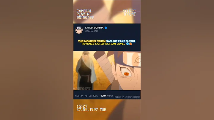 Sasuke Took Shisui Uchiha Revenge From Danzo 🔥🗿