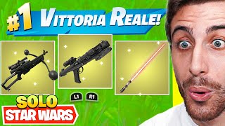 Gioco con SOLO le NUOVE Armi MITICHE di Star Wars e VINCO la Partita! Fortnite ITA!