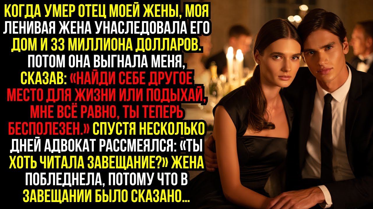 Когда умер отец моей жены, моя ленивая жена унаследовала его дом и 33 миллиона долларов. Потом она..