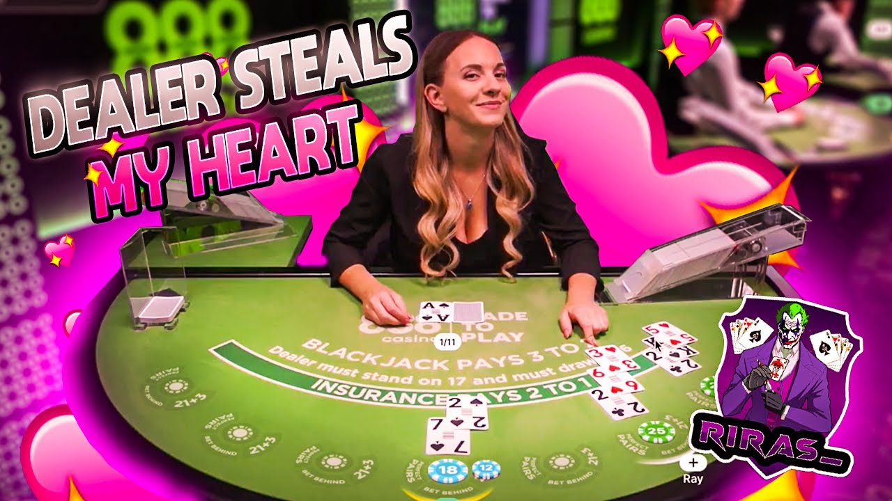 Cute Dealer Steals My Heart - #Blackjack