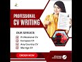 আপনার প্রফেশনাল CV দরকার? চাকরি বা ফ্রিল্যান্সিং-এ সফল হতে চান?