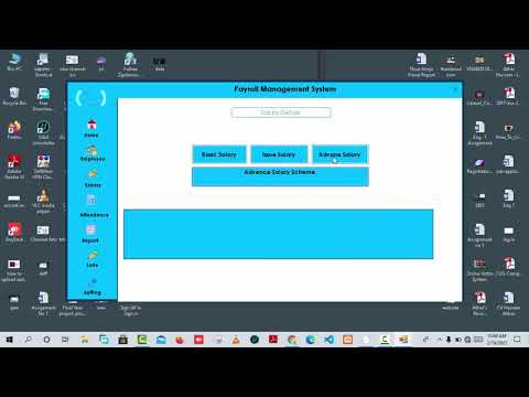 C#:- Payroll Management System in asp.net Application  || Connect with PostgreSQL (Desktop app)
