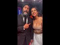 Jagmeet Singh and Gurkiran Kaur Sidhu celebrate at the Junos