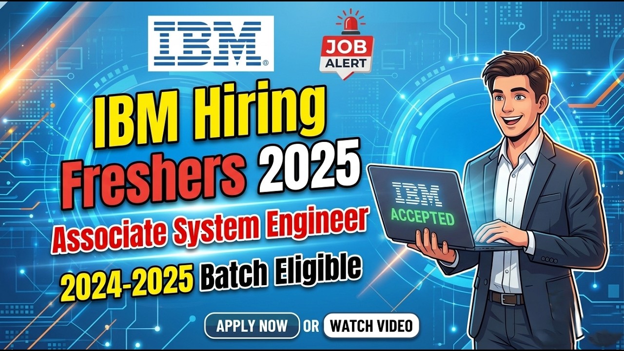🚨 Job Alert | IBM Off Campus Hiring 2025 | Freshers Apply Now | 2024 ...