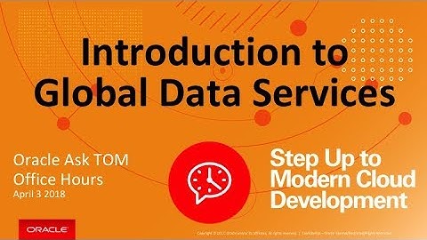 AskTOM Office Hours: Global Data Services
