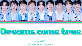 How Would \&TEAM (\&AUDITION) Sing ‘Dreams Come True by aespa  (Color Coded Lyrics)