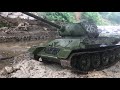 Soviet Tank T-34/85 in the mud