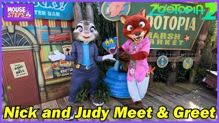 Nick Wilde And Judy Hopps Meet  Greet For zootopia 2 At Disneyland Resort
