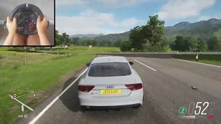 Audi RS7 - Forza Horizon 4 | Logitech G29 Gameplay screenshot 4