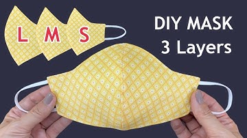 3 Layers Cute Face Mask! New Diy Breathable Fabric Mask 2 In 1 Easy Pattern Sewing Tutorial At Home