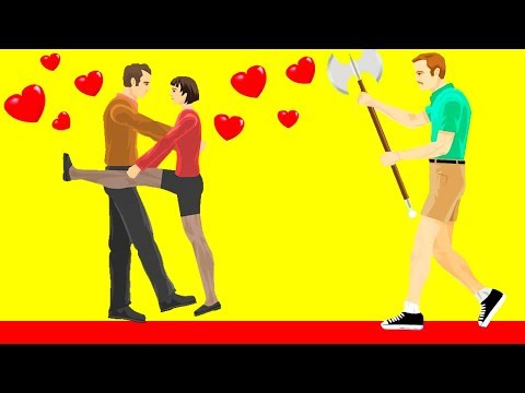 ОН НАС СПАЛИЛ! БЕШЕНЫЙ МУЖИК ХОЧЕТ РАЗРУБИТЬ НА КУСКИ! УГАРНЫЙ УРОВЕНЬ В ХЭППИ ВИЛС (Happy Wheels)