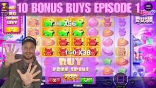 Sugar Rush Slot - 10 Bonus Buys Challenge (Episode 1)