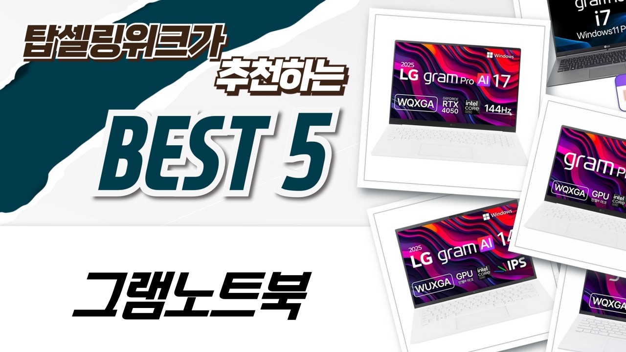 2024/2025 그램 노트북 총정리! 당신에게 딱 맞는 그램은?