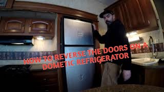 How to reverse the doors on a Dometic referigerator RvTech Tips