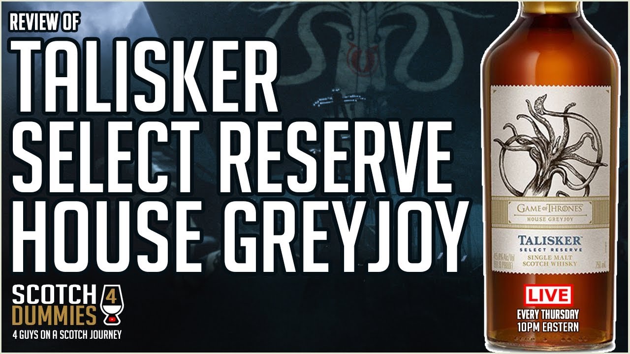 Game Of Thrones Talisker Select Reserve House Greyjoy Isle Of