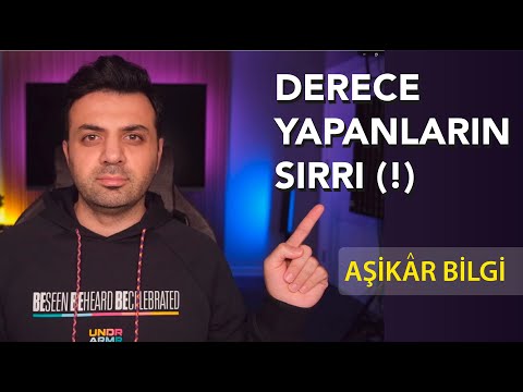 Derecelik öğrencilerin sırrını dinlemek ister misin?