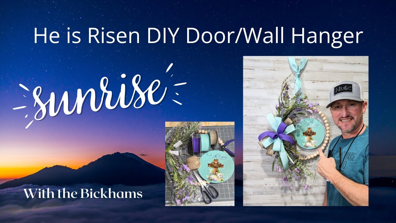 DIY Simple Everyday Door/Wall hanger Wooden Bead door hanger tutorial