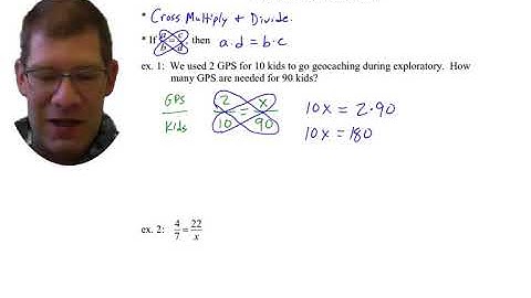 Pre-Algebra: 5.4 Solving Proportions