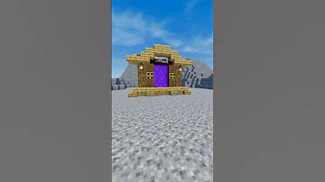 Cool nether portal design in Minecraft #minecraft  #viral #shorts #games #shortvideo #tutorial