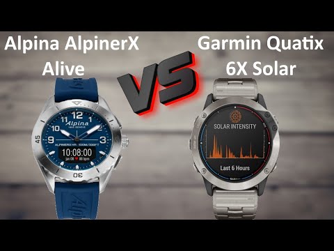 Alpina AlpinerX Alive VS Garmin Quatix 6X Solar  - Smartwatch Comparison