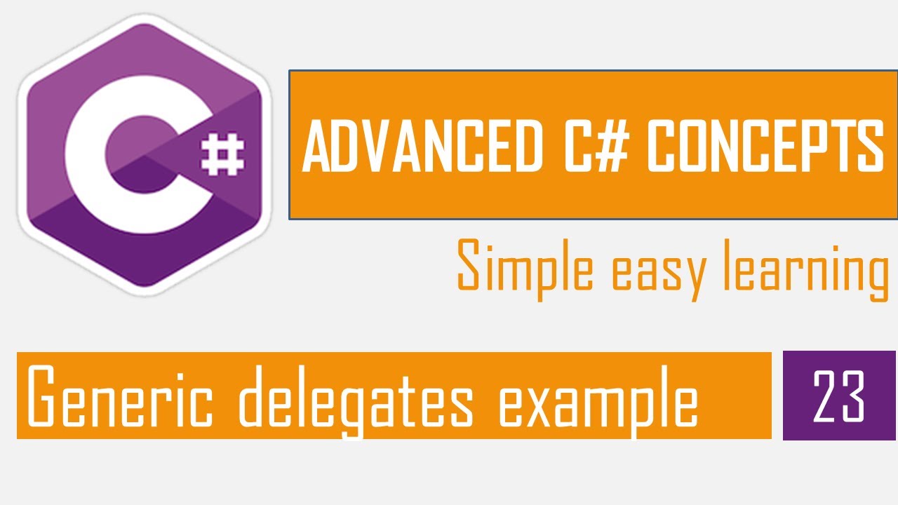 Generic delegate example in C# | C# Bangla Tutorial | Advanced C#