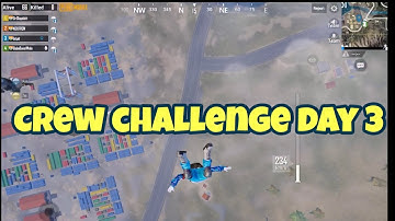 CREW CHALLENGE DAY 3 | PUBG MOBILE HIGHLIGHTS | INTENSE MATCH