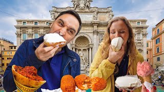 Top 6 Best Street Foods in Rome, Italy! (local food tour with eats under €5) screenshot 3