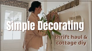 CottageStyle Thrift Store Finds | Thrift Haul + Simple Decorating Ideas 2024