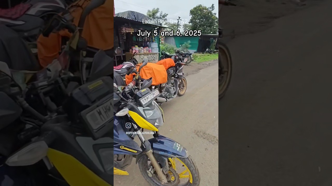 Update for Day 1 & 2 of my Ladakh 2025 ride | 5 & 6-7-25 #shorts #ladakh2025 #dnavlogs #indore
