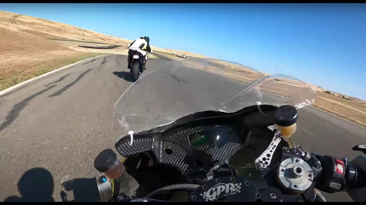 Guy with funky lines almost takes me out exiting Turn 6 - YouTube