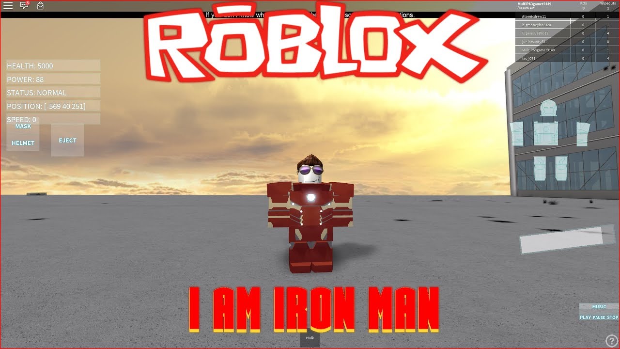 Test Iron man - Roblox