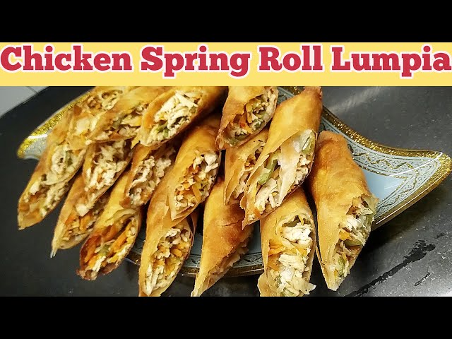 How to Make Delicious Chicken Spring Rolls  | Chef Faisal class=